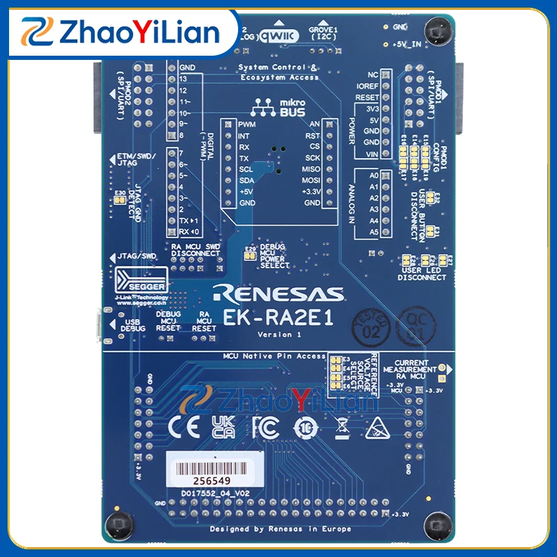 For RTK7EKA2E1S00001BE EK-RA2E1 Low Power Embedded Microcontroller Development Board