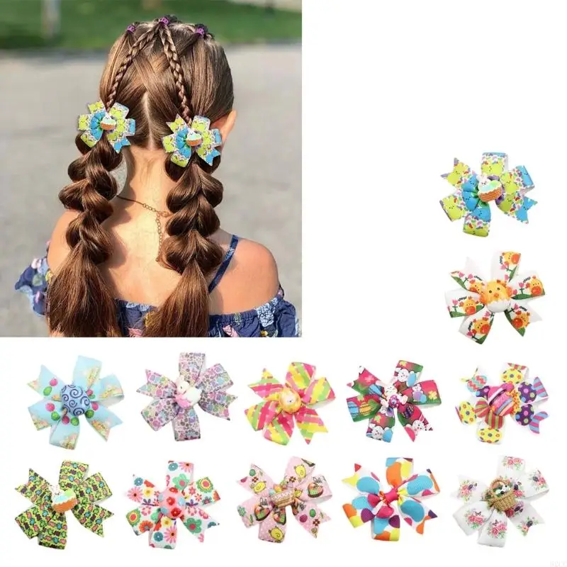 62CC Cartoon Easter Rabbit And Egg Hair Clip Fashion Hair Accesries For Party Fun