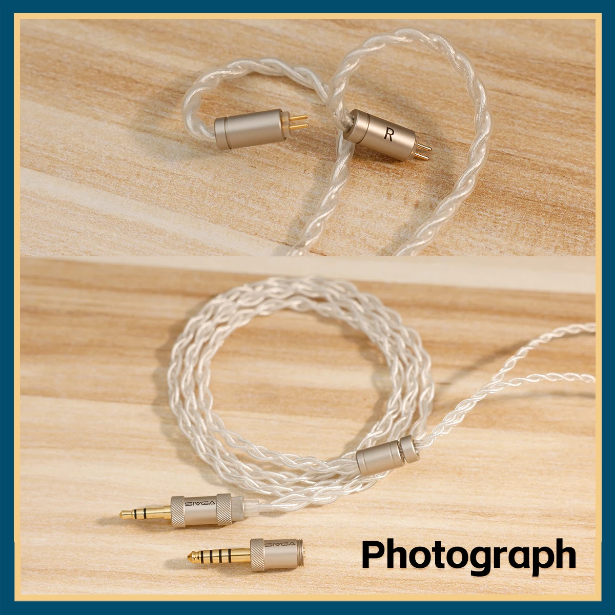 SIVGA الأصلي 0.78 مللي متر 2-pin عالية النقاء الفضة مطلي كابل OFC قابلة للتبديل التوصيل سماعة كابل ل Que UTG
