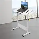 Adjustable Height Standing Desk, Portable Laptop Desk, Rolling Computer Stand with Adjustable Height