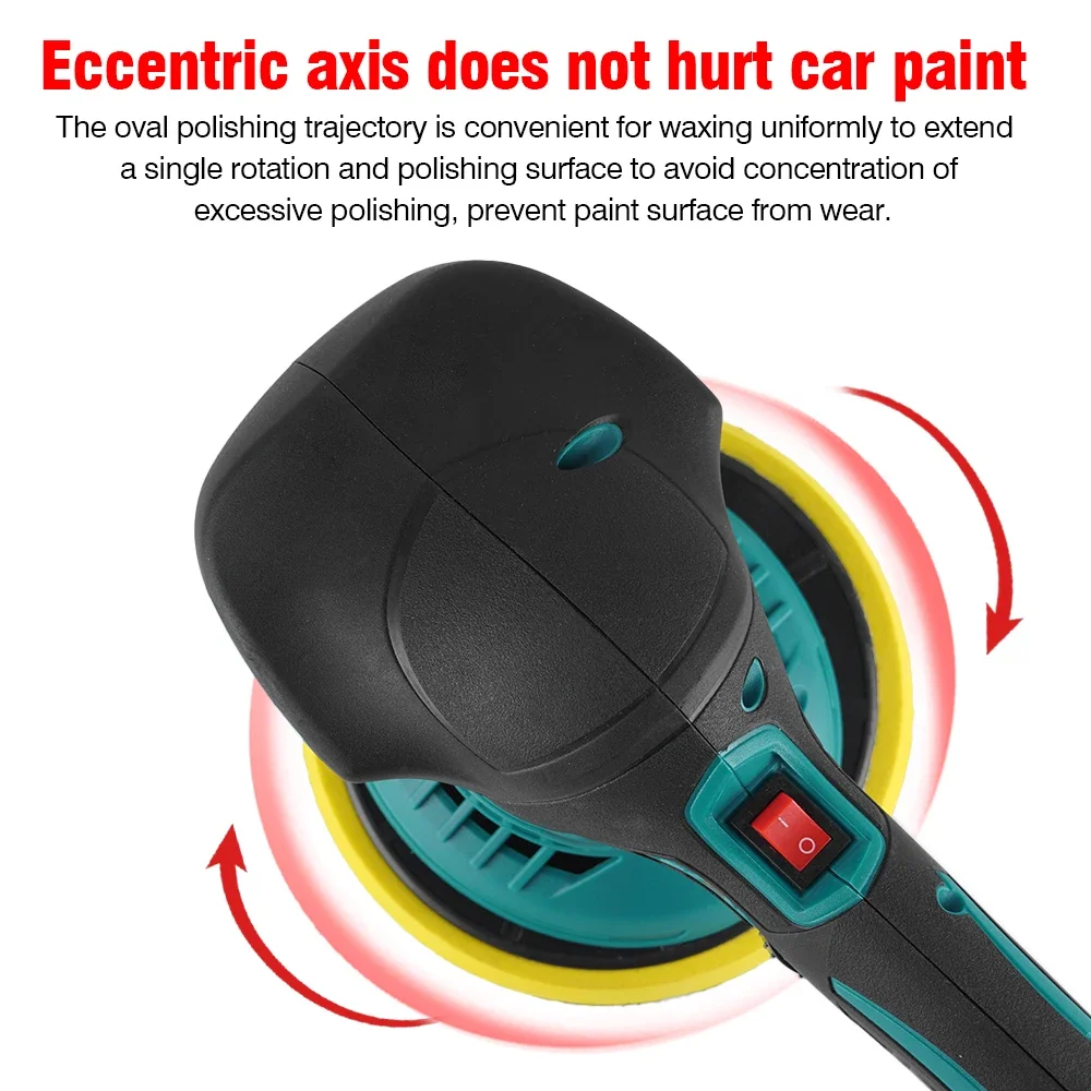 ONEVAN 21V Electric Car Polisher Cordless Automotive Polisher 7000rpm Adjustable Wireless Car Polisher For Makita 18V Battery