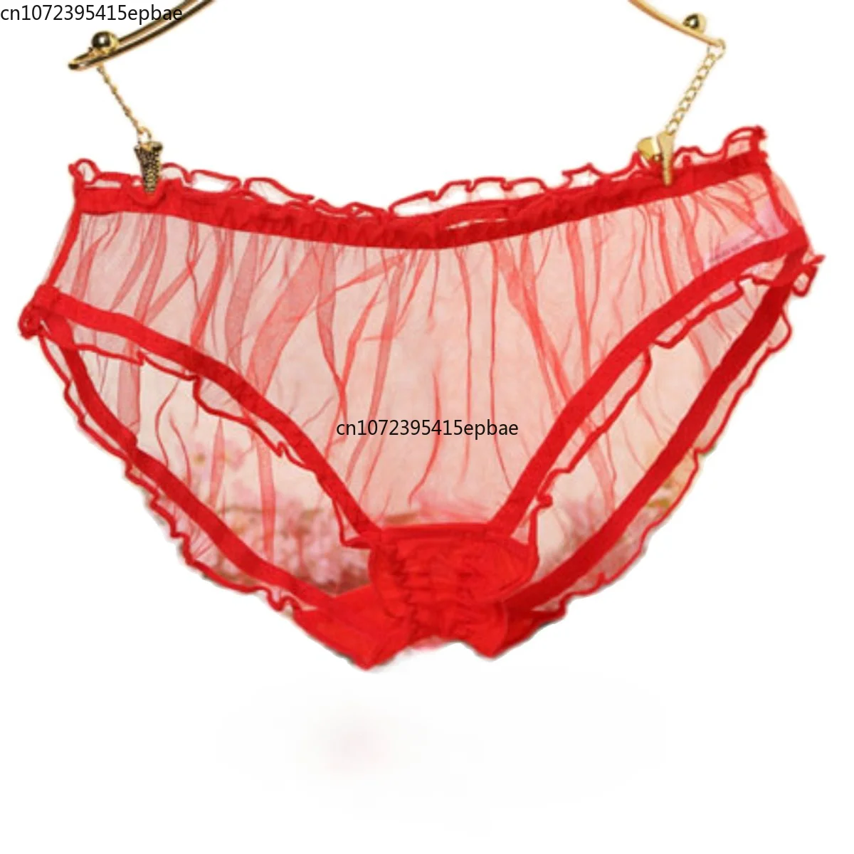 Funny Underwear Wholesale Women's Sexy Transparent Glass Yarn Allure Underwear Girl Underpants$1Low Price Wholesale Sex Clothing