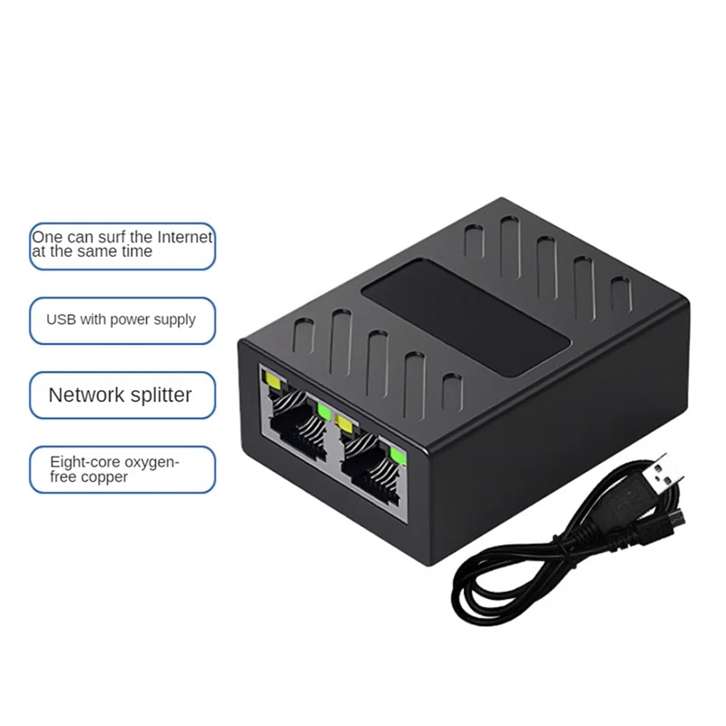 Сетевой кабель Ethernet от 1 до 2, сетевой разветвитель RJ45, 100 м, соединительный удлинитель, адаптер для компьютерного маршрутизатора, кабель-Y18A