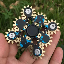 Fidget EDC Toy Nine tooth linkage finger tip gyroscope insane gear linkage hand spinner decompression toy EDC