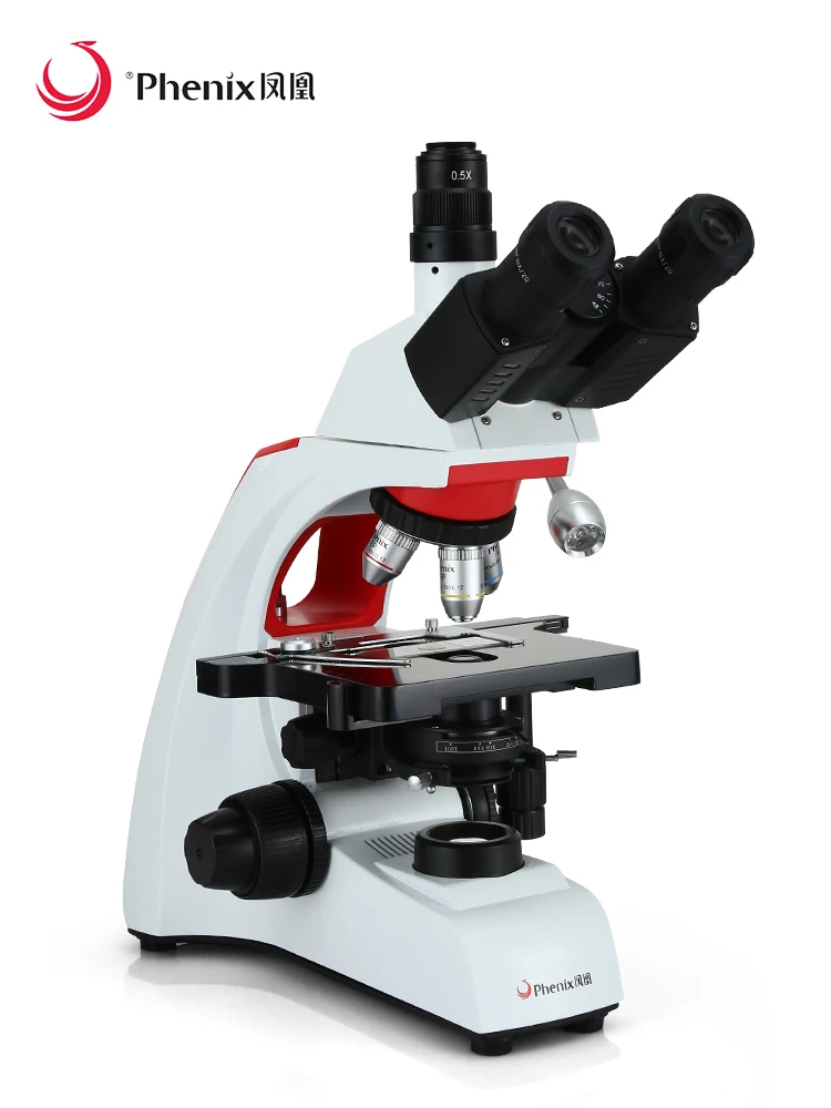 BMC303 professional three lens optical biological microscope 1600x aquatic scientific research high-definition camera bacteria