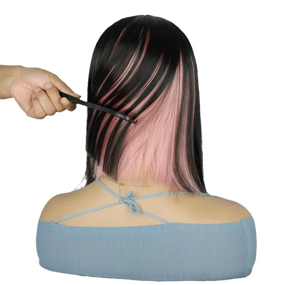 Red Peekaboo Straight Synthetic Short Wig