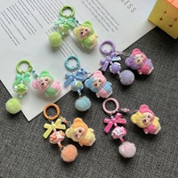New Mini Keychain Cartoon Creative Resin Doll Keychain Bag Hanger Pendant Car Keychain Bag Pendant Birthday Gift