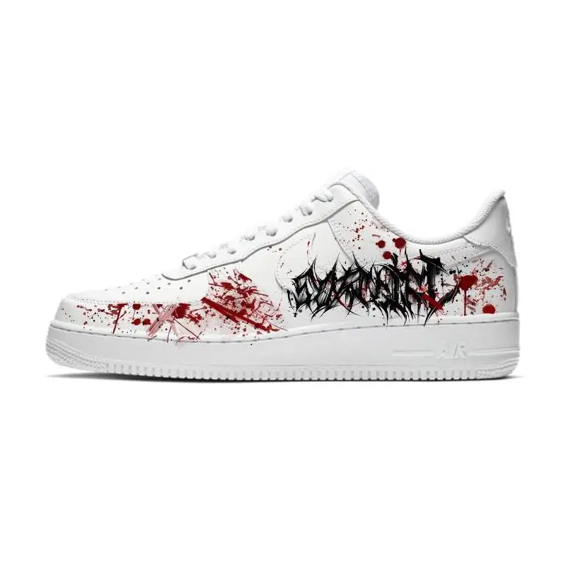 

[Расграничная площадь на заказ] Детская обувь для скейтбординга Nike Air Force 1, устойчивая к скольжению, амортизирующая, устойчивая к истиранию, низкие кеды B
