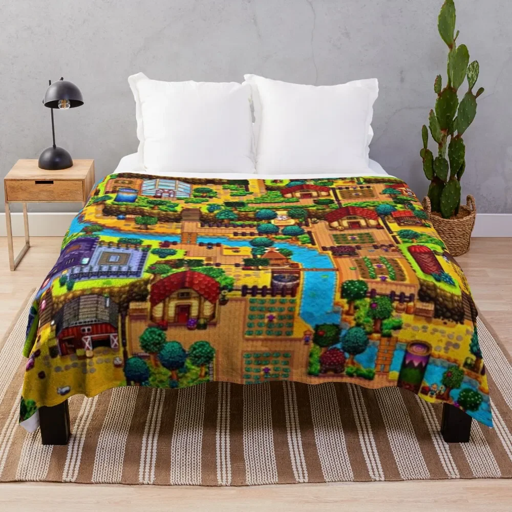 Stardew valley map Throw Blanket Warm warm winter for sofa Blankets