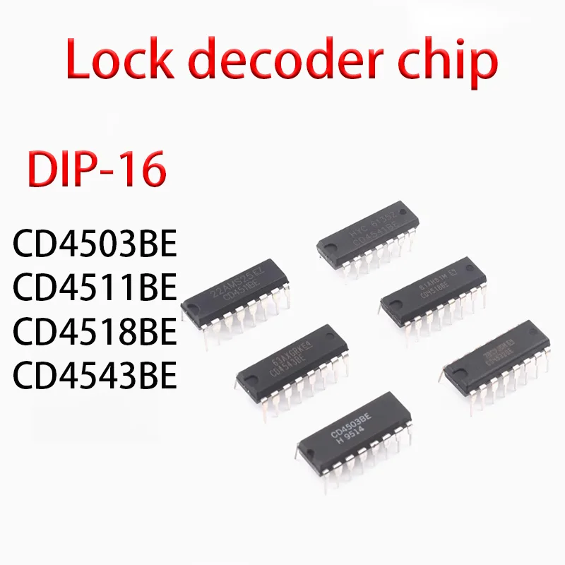 

CD4503BE CD4511BE CD4518BE CD4543BE DIP-16 latch decoder chip 5PCS