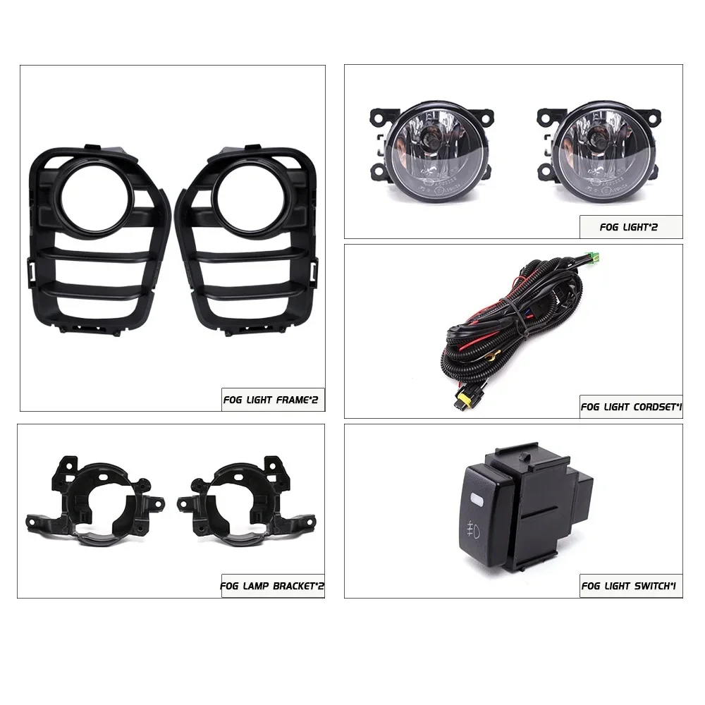 

1 Set Front Bumper Daytime Running Light Day Light Fog Light for Nissan URVAN NV350 RIDER 2018 2019 2020