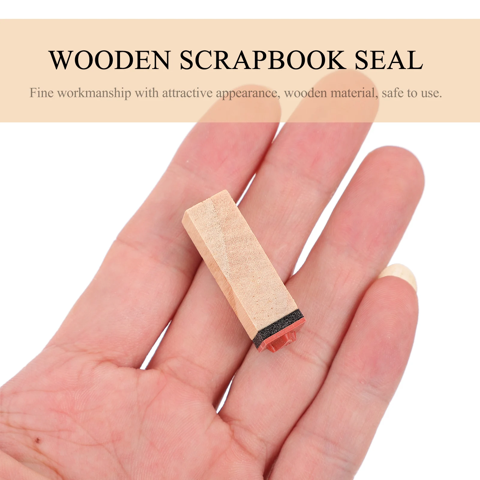 Wooden Stamp Set Decorative Number Alphabet Seal Scrapbook DIY Stamps Kids Safe Natural Material Storage Container