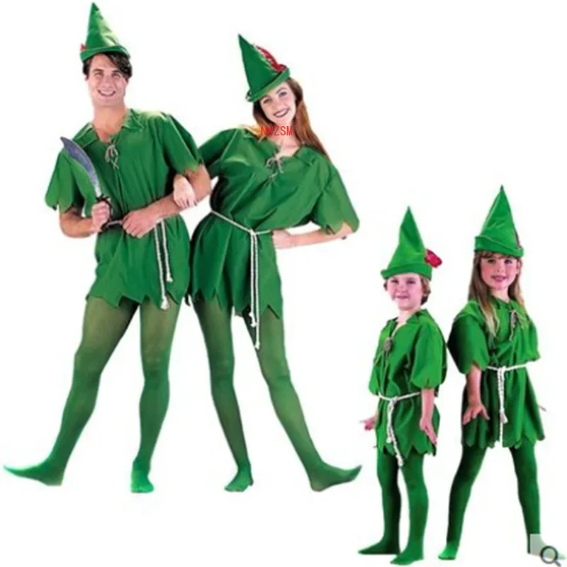 2024 Cosplay Peter Pan Costume socks Cartoon Movie Costume Sexy Women Girls Boys Peter Pan Costume