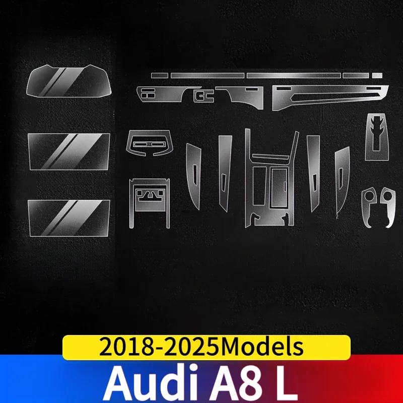 For Audi A8 L 2018-2025Models Dashboard Multimedia GPS Console Navigation Transparent Anti-Scratch Protection Film Modification