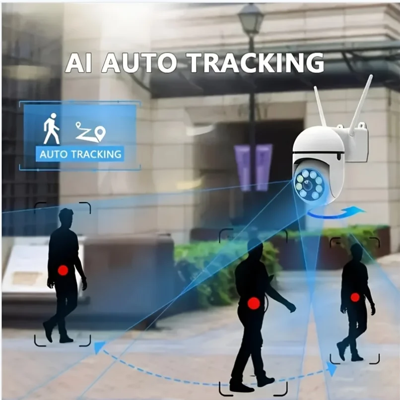 IN STOCK 1080P PTZ WIFI IP Camera Audio CCTV Surveillance 4X Zoom Night Full Color Wireless Waterproof H.264 Audio