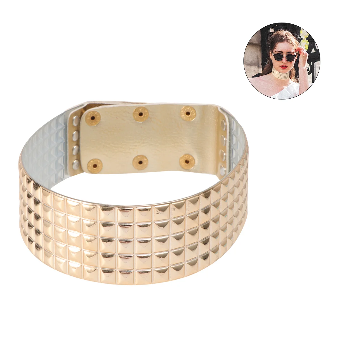 

Long Neck Collar Ethnic Style Adjustable Clavicle Chain For Women African Necklace Multilayer Exaggerated Accessory