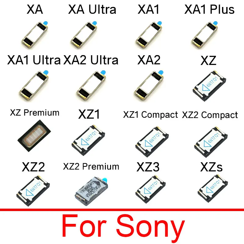 Głośnik douszny Sony Xperia XA XA1 XA2 XZ XZ1 XZ2 XZ3 XZS Ultra Plus Kompaktowy głośnik douszny Premium Odbiornik Części zamienne