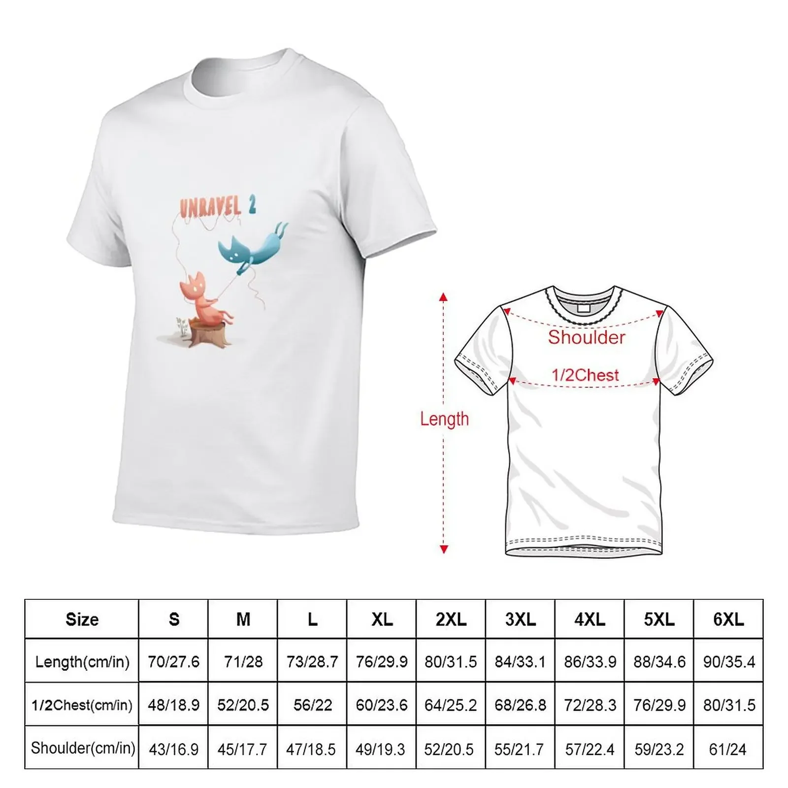 Unravel 2 T-Shirt hippie clothes baggy shirts anime tshirt funny t shirts men