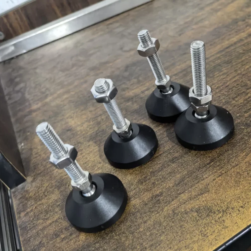 D40-100mm Nylon Universal Adjustment Feet M8 M10 M12 M14 M16 M18 M20 M24 Adjustable Levelling Feet Swivel Base Articulating Legs