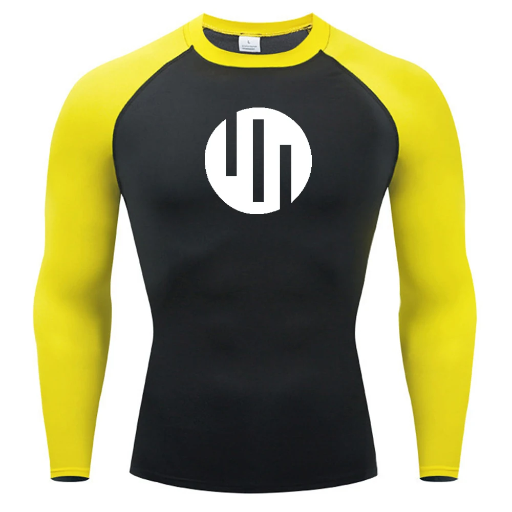 Men's White Compression Running T-Shirt Short Sleeve Quick Dry 4XL Gym Exercise Muscle Sportswear Sun Protection for Running