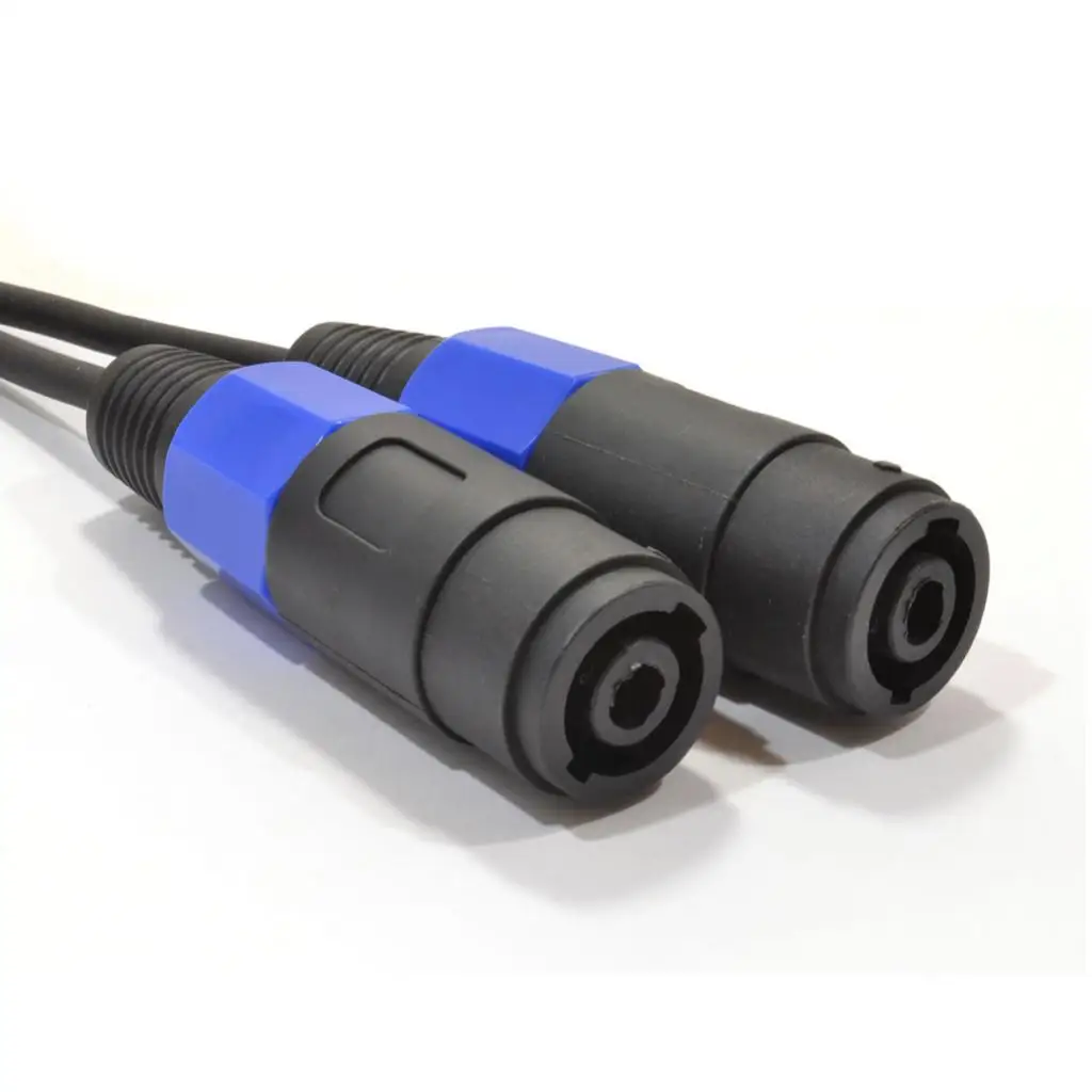Speaker Cable Splitter 2 Way Amplifier PA Audio Y Splitter Cord 0.3m Male to Dual Female for Stage Setup