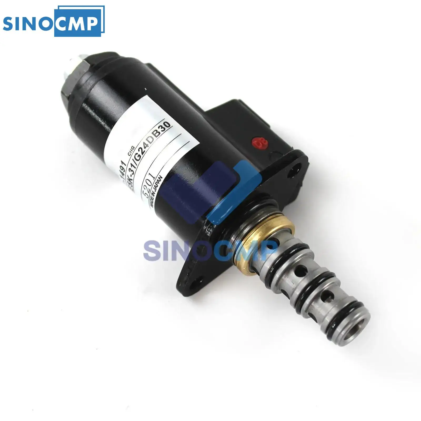 SINOCMP 12V E320B E320C Hydraulic Pump Solenoid Valve For CAT Caterpillar Excavator KWE5K-31  G24DB30  121-1491