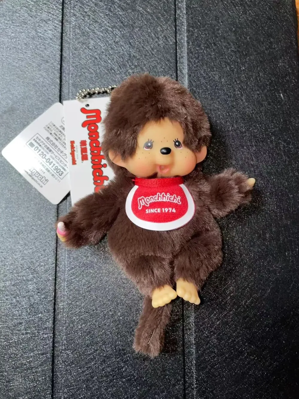 Cute15cm Monchichi زوجين الوقوف لطيف المألوف آلات دمية متعددة على ظهره المعلقات سطح المكتب الحلي هدية رائعة