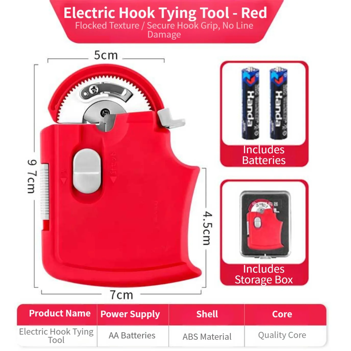 

Автоматический вязальный электрический Tyer, компактный портативный автоматический намоточный инструмент для лески, усовершенствованный рыболовный инструмент для рыболовных рыболов, черный