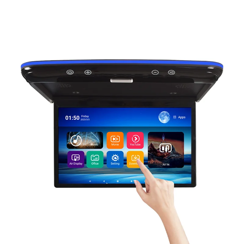 

13.3 Inch 1920*1080 Car Roof Ceiling Android Smart TV OLED Touch Screen Android 12 Multimedia Video Player Mirror Link