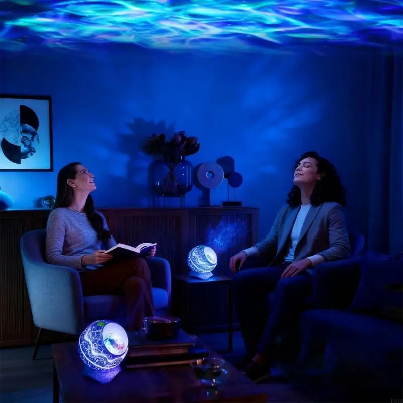 Dinosaurier Eier Projektor Licht mit Fernbedienung Lautsprecher Mehrere Effekte Nachtlicht Für Schlafzimmer Wohnzimmer P9YB