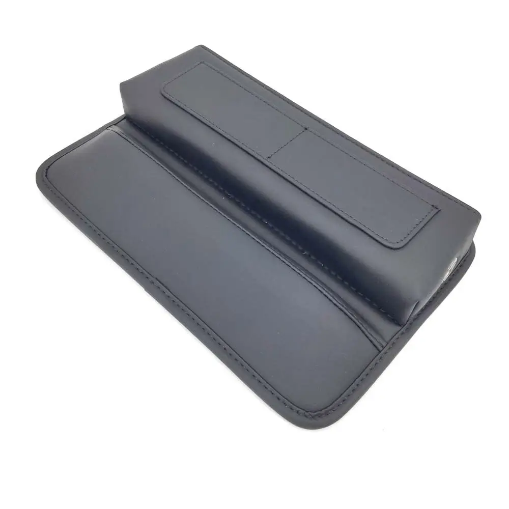 Universal Black PU Leather Car Console Seat Insert Storage Box Holder Organizer