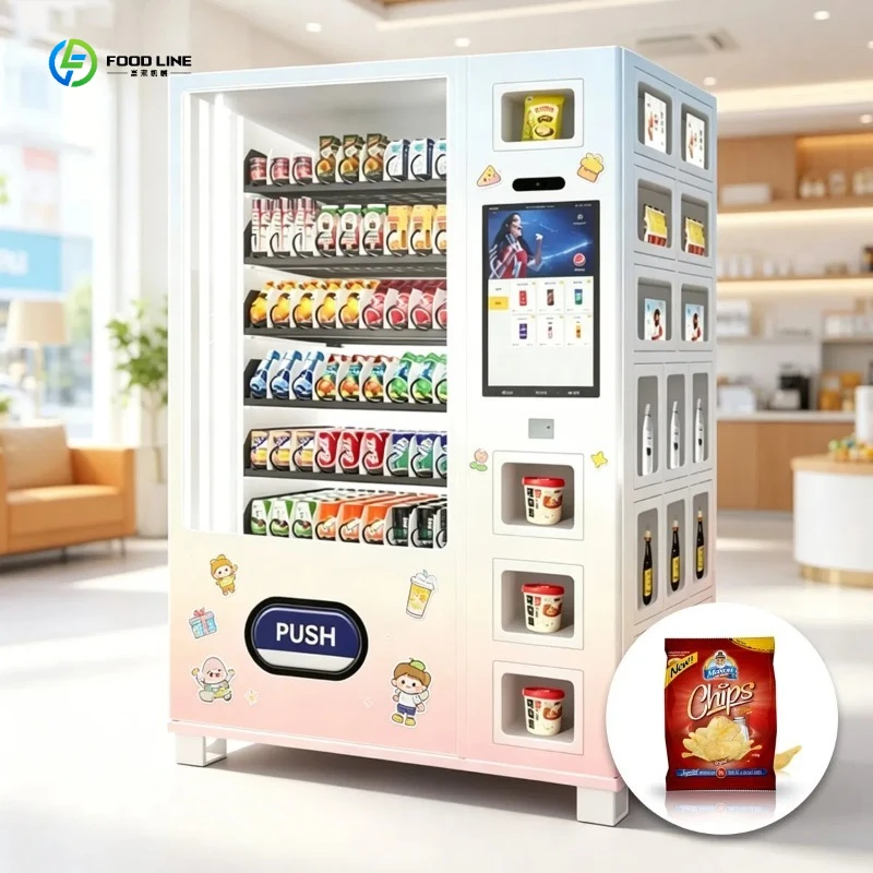Reliable Snack Cold Drink Vending Machine Self Service Vending Machine for Food FL Customized