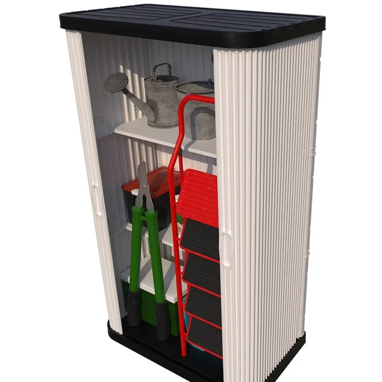 Outdoor storage cabinet waterproof sunscreen villa garden courtyard sundries tool rack outdoor locker balcony
