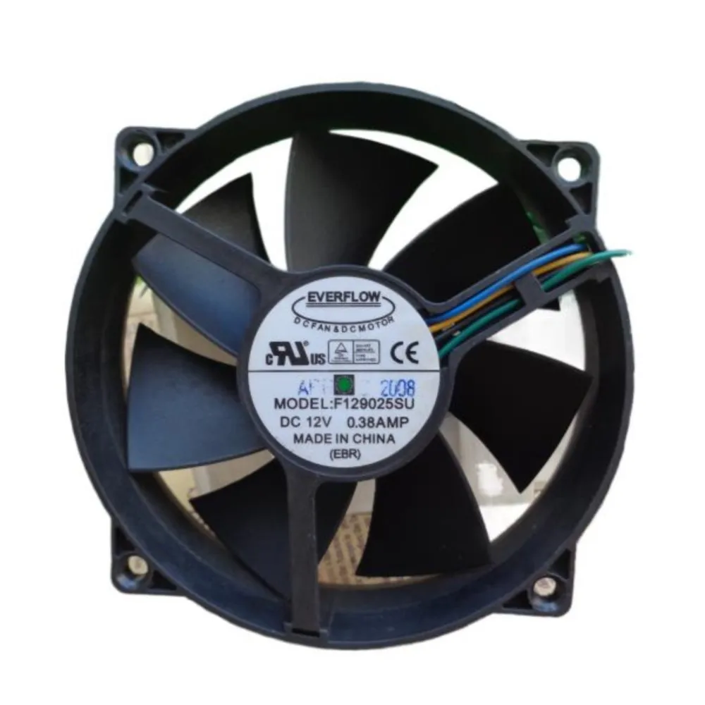 

F129025SU Original For everflow 9025 12V 0.38A Four-Wire Speed Fan CPU Fan