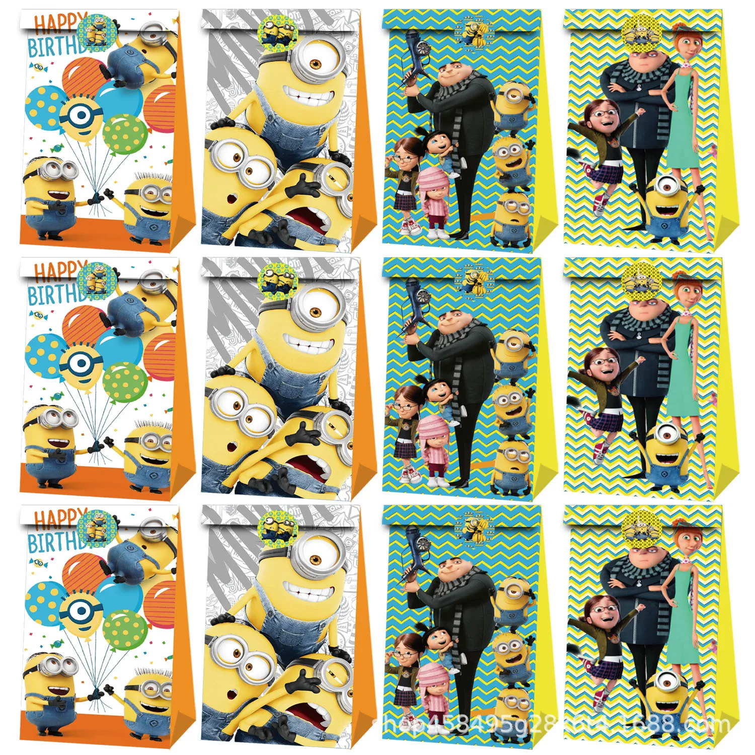 12 sacs cadeaux mignons et adorables, ornés de personnages de dessins animés, parfaits pour les trajets quotidiens et pour offrir des cadeaux. Idéaux pour contenir des cadeaux, des porte-monnaie, des articles de papeterie et de petits objets. Ces sacs cadeaux conviennent à une utilisation toute l’année.