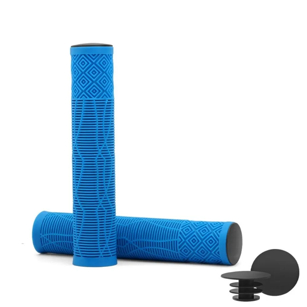 

165mm Length Bicycle Grips Soft Rubber Shockproof Bike Handlebar Cover Non-Slip Thickening Bicycle Handlebar Grips for Bicycle