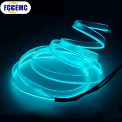 3m Car Interior Decorative Ambient Lamp USB 5V EL Neon Cold Light Strip Decoration Dashboard Console Auto LED Atmosphere Light