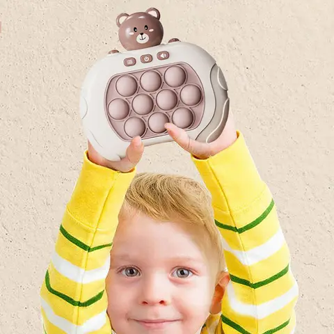 Mini Whack A Mole Game 4 Game Modes Creative Mole Whacker Toy Decompression Toys Hit The Gopher Game Machine for Kids Boys Girls