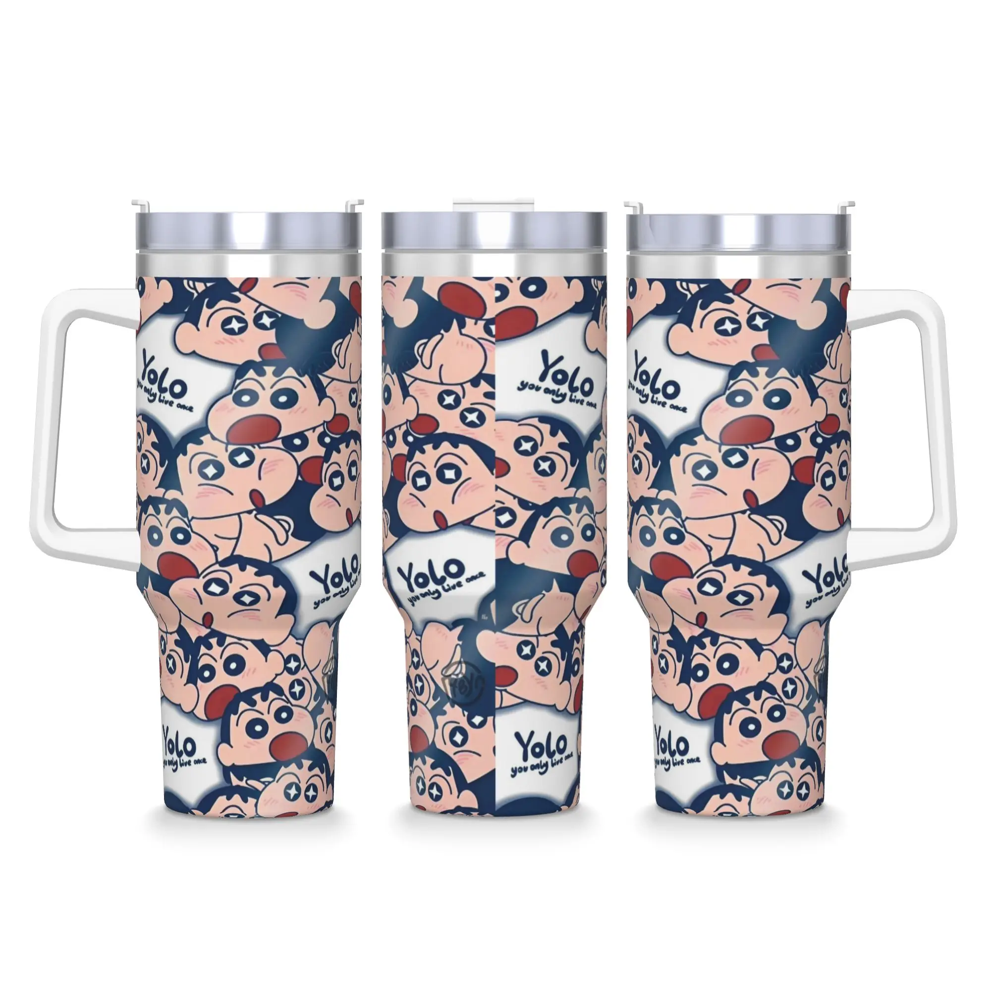 

Crayon Shin-chans Cartoon Anime Stainless Steel Tumbler Travelist Car Mugs Large Thermal Cups Insulated Drink Milk Water Bottle