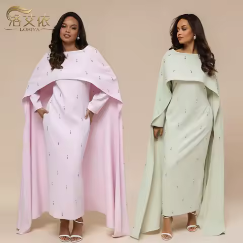 Beaded Dress Elegant Faux Two-Piece Dress Midi Pearl Embellished Dress Chic Evening Formal Outfit For Women Party Wear