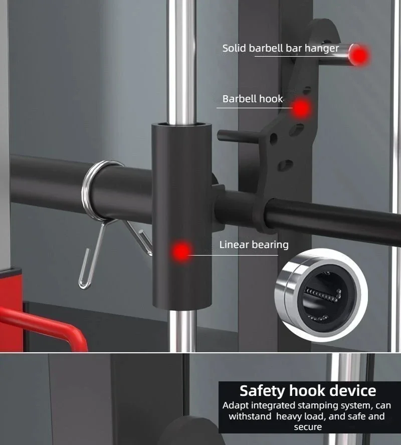 Máquina Smith multifuncional para equipos de ejercicios de gimnasio de alta calidad