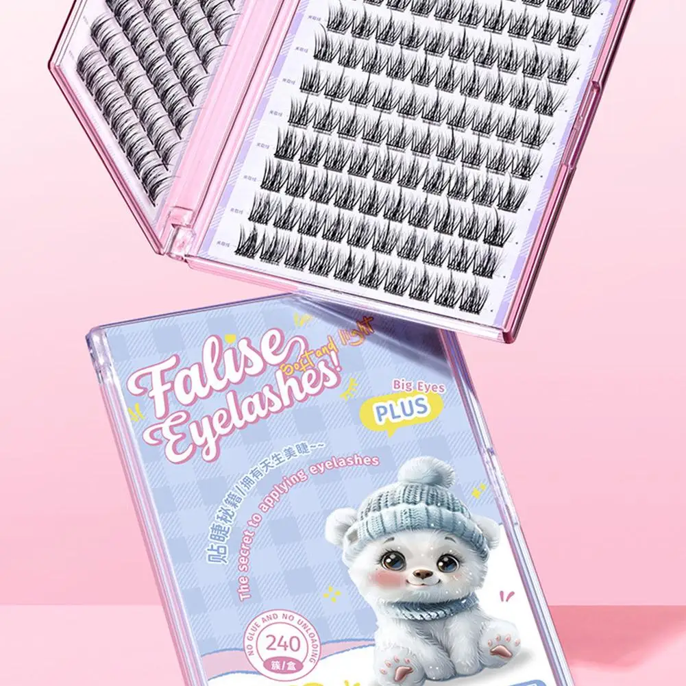 Pestañas postizas sin pegamento: pestañas naturales de estilo girasol para uso diario, postizas segmentadas, voluminizadas, rizo de alta capacidad 2026 Las Y0Y1