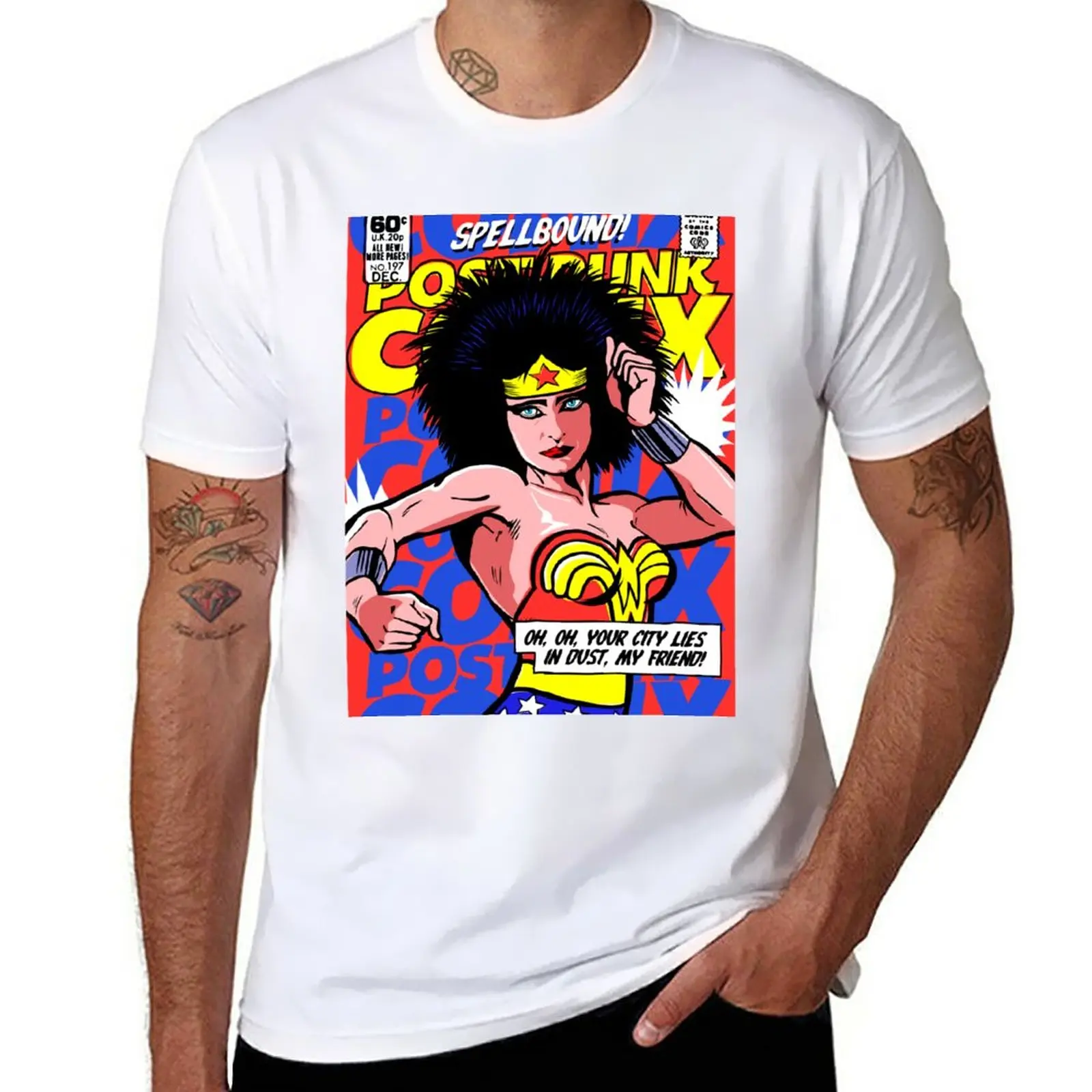 New Post-Punk Super Friends - Wonder T-Shirt sports fan t-shirts vintage clothes Men's t shirts