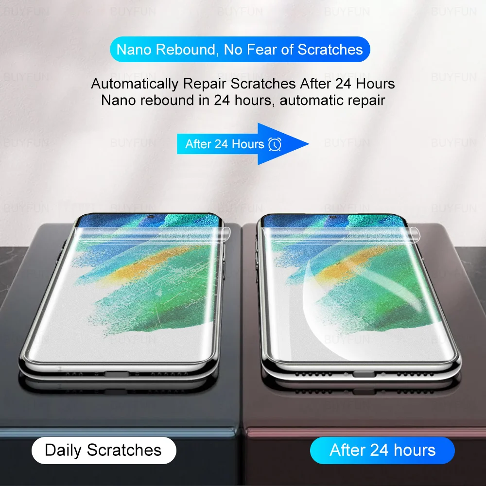 2 Stuks Matte Hydrogel Film Voor Samsung Galaxy S21 Fe 5G 6.4 "Screen Protector Voor Samsung S21FE Frosted beschermende Film Niet Glas