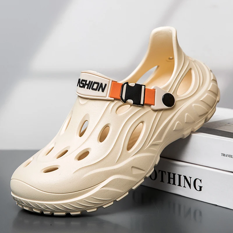 Men's Outdoor Sandals Sport Slippers Beach Slides Breathable Clogs Men Casual Garden Shoes Non-slip Men Outdoor Hiking Sandals view 3