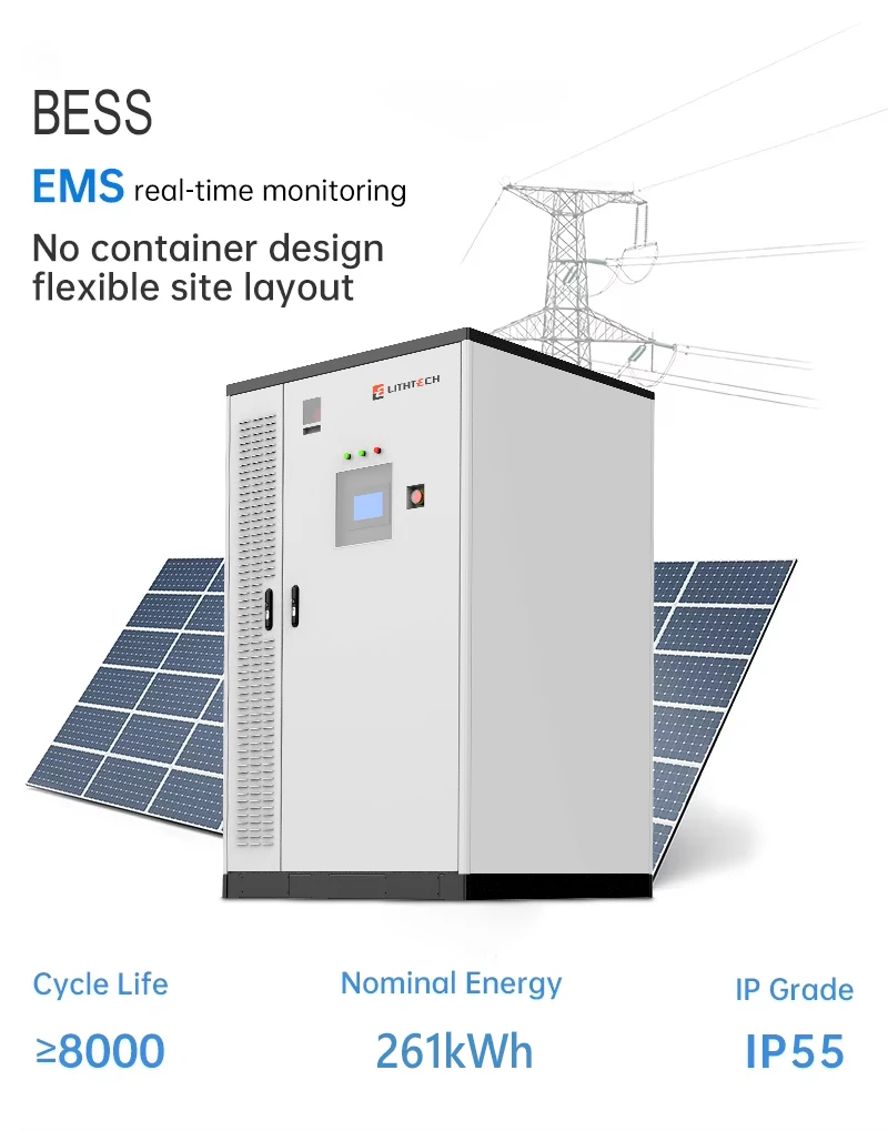 Armadio di accumulo di energia Lithech 125KW 261kWh Armadio 1C Bess Sistema di accumulo di energia a batteria solare