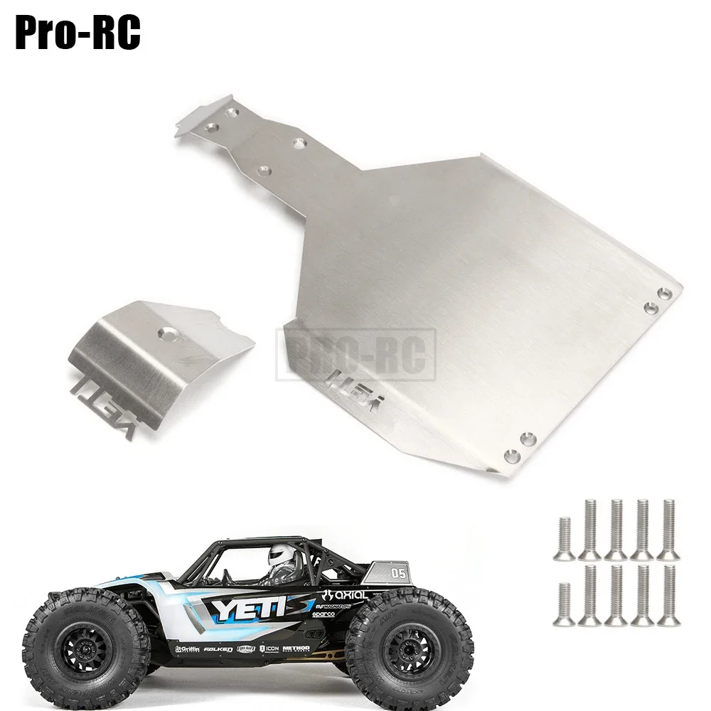 1Set Stainless Steel Chassis Armor Guard Metal for AXIAL 1/10 YETI AXID9026 AX90026 Little Snowman RC Crawler Car Part