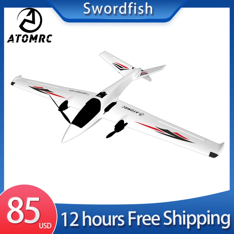 Atomrc Swordfish RC طائرة التحكم عن بعد طائرة ثابتة الجناح نموذج طائرة EPP رغوة اللعب