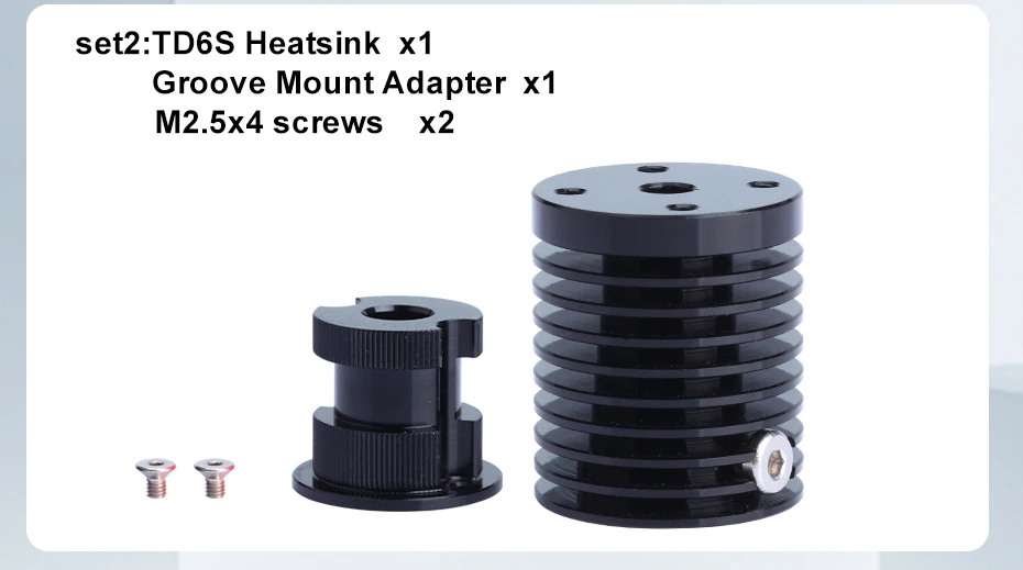 Trianglelab ® TCHC TD6S Kühlkörper Kompatibel mit TCHC TD6S Hotend TUN Düse Dünnwandiger Bi-Metall Heatbreak für 3D-Drucker – Detail 7