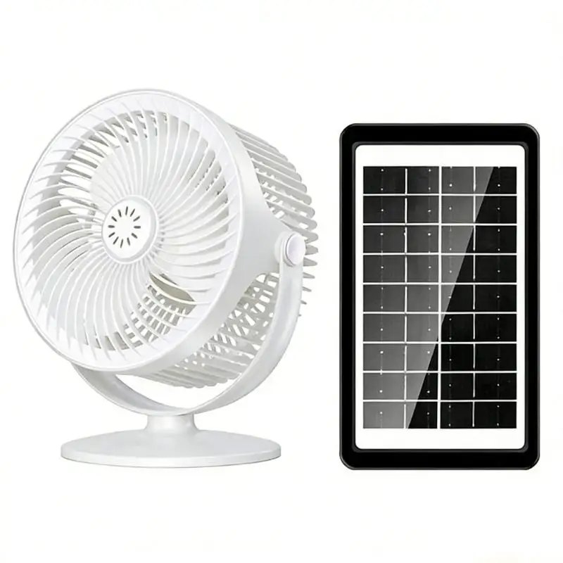 D0AB Powerful Solar Fan Generating 45dB Sound And 5M Per Second ventilation For Cooling